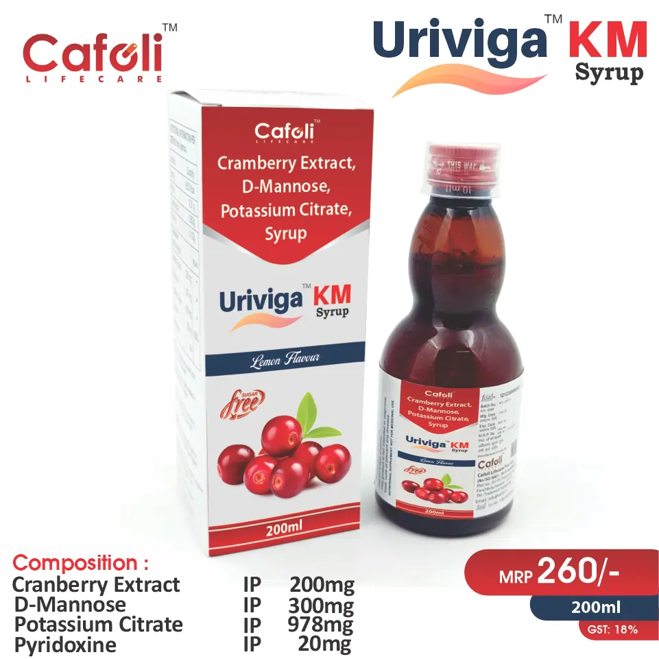 Cranberry 200mg + Potassium Magnesium Citrate 978mg + D-Mannose 300mg | UTI Care | Best Price for PCD Pharma Franchise